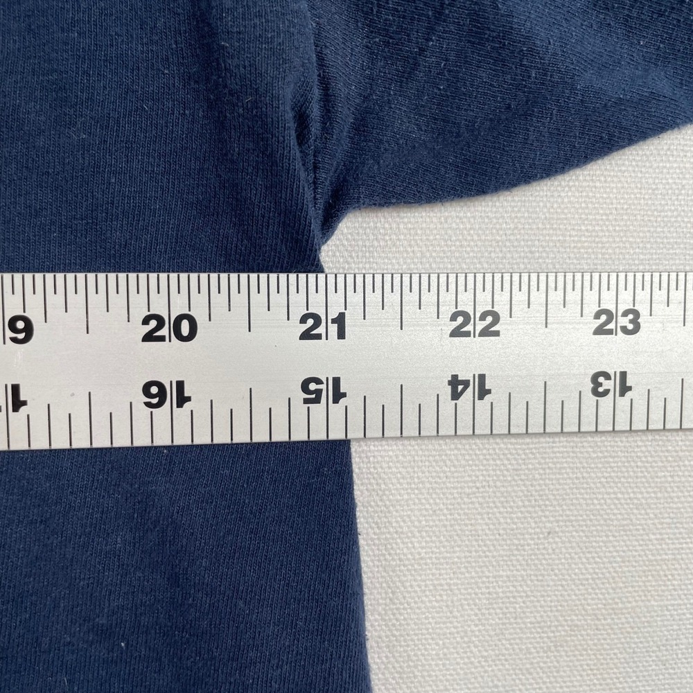 Mens Wolf‎ T-Shirt Graphic Moon Animal Print Tee Navy Blue Nature Wolves Large - Picture 3 of 6